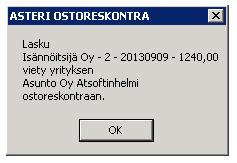luettelo tulostuu näytölle Muistioon, josta voit tarvittaessa tulostaa sen paperille, jotta Sinun on