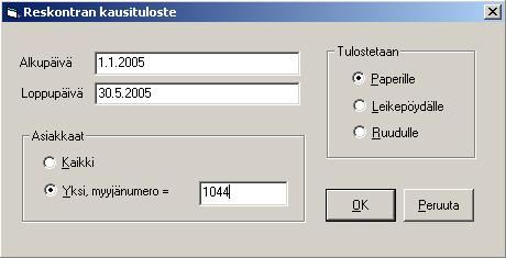 Asteri Ostoreskontra KÄYTTÖOHJEET 69/109 Saat tulosteeseen näkymään joko yhden rivin per lasku, päiväkohtaiset summat tai viikoittaiset summat.