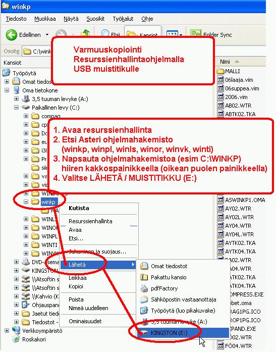 Asteri Ostoreskontra KÄYTTÖOHJEET 99/109 10.