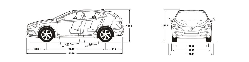 TEKNISET TIEDOT/Tekniska Data MOOTTORI / MOTOR T3 D2 D3 Tyyppi / Typ Bensiinimoottori, edessä poikittain Dieselmoottori, edessä poikittain Dieselmoottori, edessä poikittain Bensinmotor, tvärställd