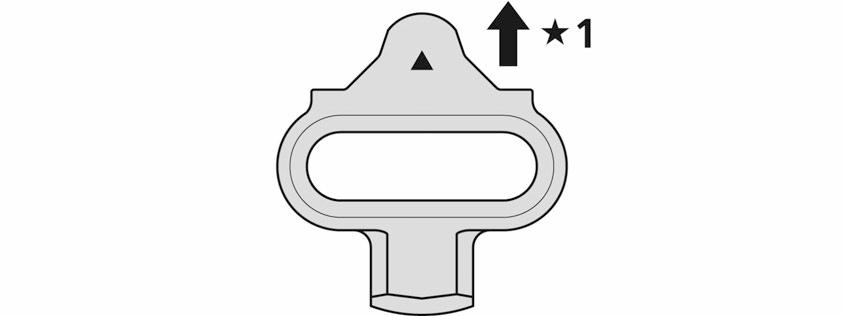 ASENNUS SPD-polkimet/Click R (Yhden irrotustavan klossit: SM-SH51/Monen irrotustavan klossit: SM-SH56) 2. Irrota pohjallinen ja aseta klossimutteri soikiomaiseen reikään.