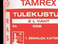 !efektiivne 2 l kustutusainega saab kustutada utada kuni 55 l süttinud vedelkütust (55B), või kuni 40