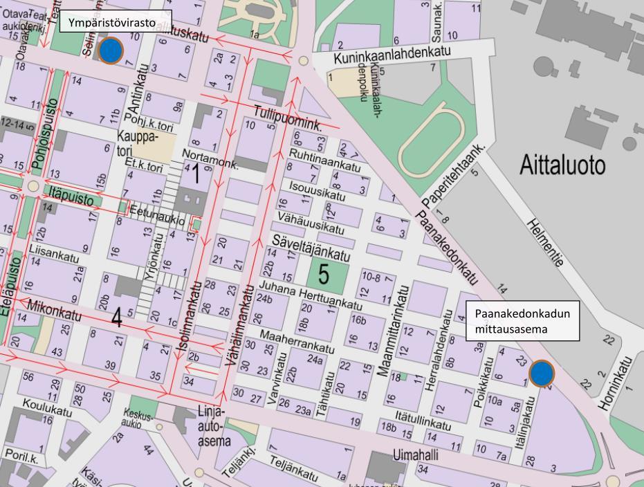 31 Taulukko 18. PM1 hiukkasnäytteiden alumiini-, kupari-, rauta-, lyijy- ja sinkkipitoisuuksien vuosikeskiarvot Kalevan mittausasemilla vuonna 216-217.