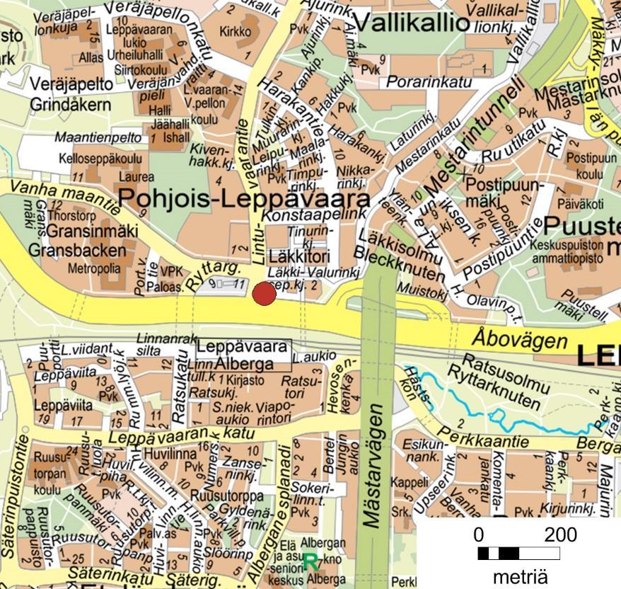 Leppävaara (Lep) Aseman nimi ja lyhenne: Leppävaara, Lep, Lep4 Osoite: Läkkisepänkuja 1, Espoo Koordinaatit (ETRS-25GKFIN): 6678630: 25489543 Mittausvuodet: 2010 Mittausparametrit v.