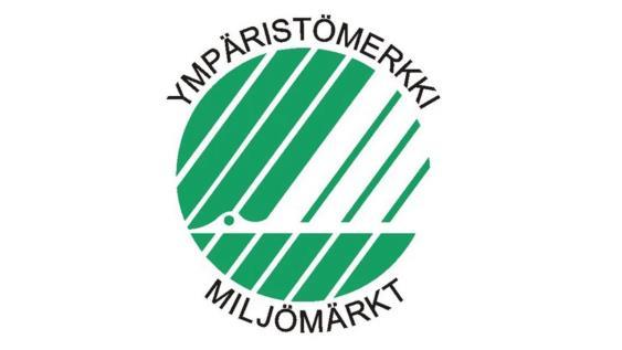 Joutsenmerkki Pohjoismainen ympäristömerkki Pohjoismaiden yhteinen ympäristösertifiointijärjestelmä Pesuaineet, ihonhoito-, hiustenhoito-, tuoksu- ja hygieniatuotteille,