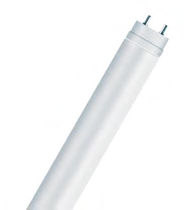 lamps for direct exchange with classic T8 and T5-fluorescent lamps (ECG or CCG operation) Uniform light distribution and high luminous flux
