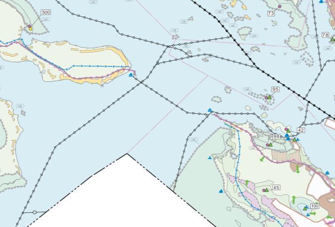 suunniteltu 110 kv voimajohto pohjaveden ottamo Oulun seudun yleiskaavassa Riuttuun on merkitty mm. virkistysaluetta ja matkailupalvelujen aluetta.
