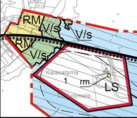 Kaavaehdotukseen nähtävilläolon jälkeen tehdyt muutokset Kaavaehdotuksen nähtävilläolon jälkeen Huikun satama-alueen, Riutun RM-alueen ja V/s-alueiden kaavamääräyksiä muutettiin.
