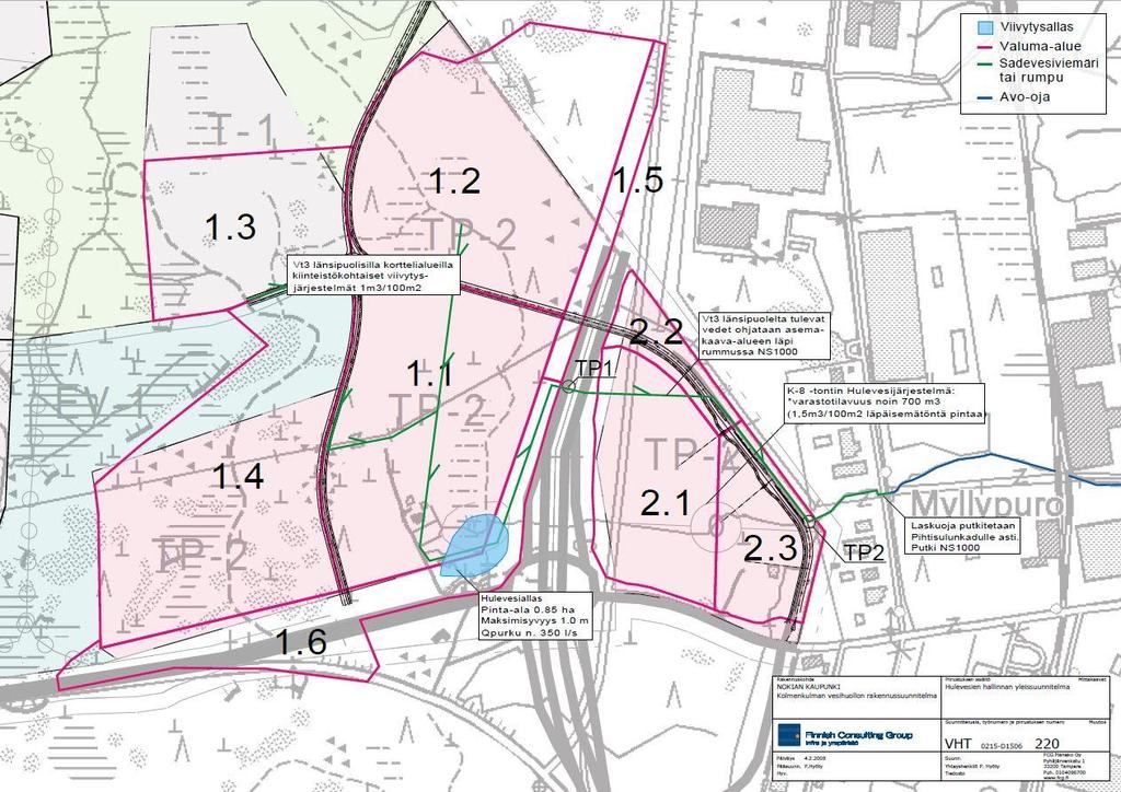 FCG SUUNNITTELU JA TEKNIIKKA OY Raportti 21 (45) käyttöön olisi jo mahdollista, kunhan alue saadaan asemakaavoitettua ja alueen kunnallistekniikka rakennettua. (Nokian kaupunki 2015) 4.