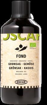 OSCAR Luomu Fond tiivisteet Tuotenro 296464 Luomu Kasvisfondi 1 l pullo, saanto 51 litraa Tuotenro 296466 Luomu Kanafondi 1 l pullo, saanto 51 litraa