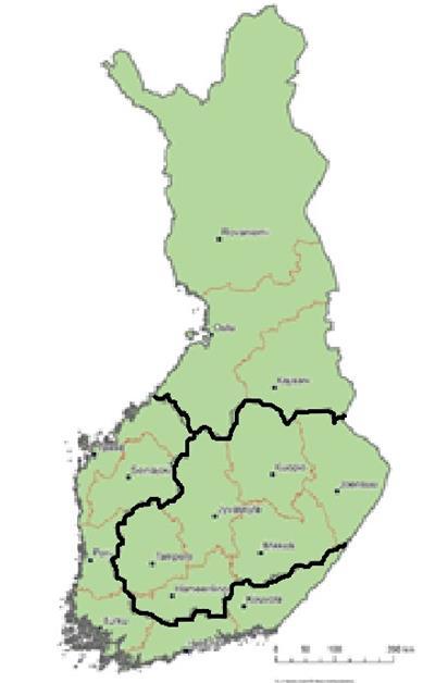 Kokemäenjoki (Pirkanmaa, Satakunta, Kanta-Häme, Varsinais- Suomi) Itä-Suomi Vesienhoidon koordinointi: VHA 1 ja 2, yhteistyö koko alue Kalatalous: koko alue tai koko Järvi-Suomi Vesitalous: koko alue