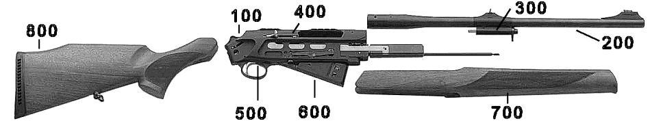 8x57IS, 9,3x62 Magnum 300 Win. Mag Kokonaispituus n. 1065 mm (piippu 510 mm) n. 1115 mm (piippu 560 mm) Piipun pituus Medium 510, 560 mm, Magnum 510, 560 mm Tukin pituus (Monte Carlo) n.