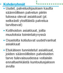 intensiivinen ja monitoimijainen jakso Määräaikaista, arviointijakson kesto n.