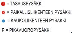 Sekä lähiliikenteen että paikallisliikenteen linjat kulkevat Lappeenkadun sijaintivaihtoehdon läheisyydessä.