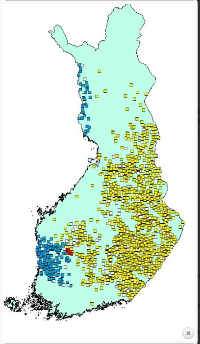 3 Kuva 1A. V. 2017 laskentaan osallistuneet metsästysseurat.