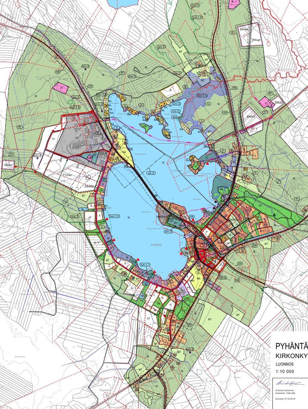 keskustatoimintojen välittömään läheisyyteen ja myös lähelle Kokkola-Kajaani valtatietä ja Oulu Iisalmi kantatietä, joten ne palvelevat asukkaiden lisäksi myös teiden käyttäjiä.