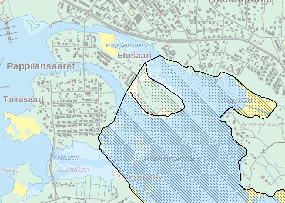 Takasaaren länsipuolella olevilla rantaniityillä ja pikkusaarilla oli vuonna 2016 lampaita laiduntamassa.