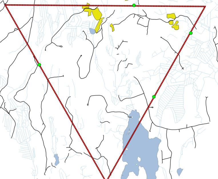 aineistojen liittämisen kolmioaineistoon Metsän rakenne, maan