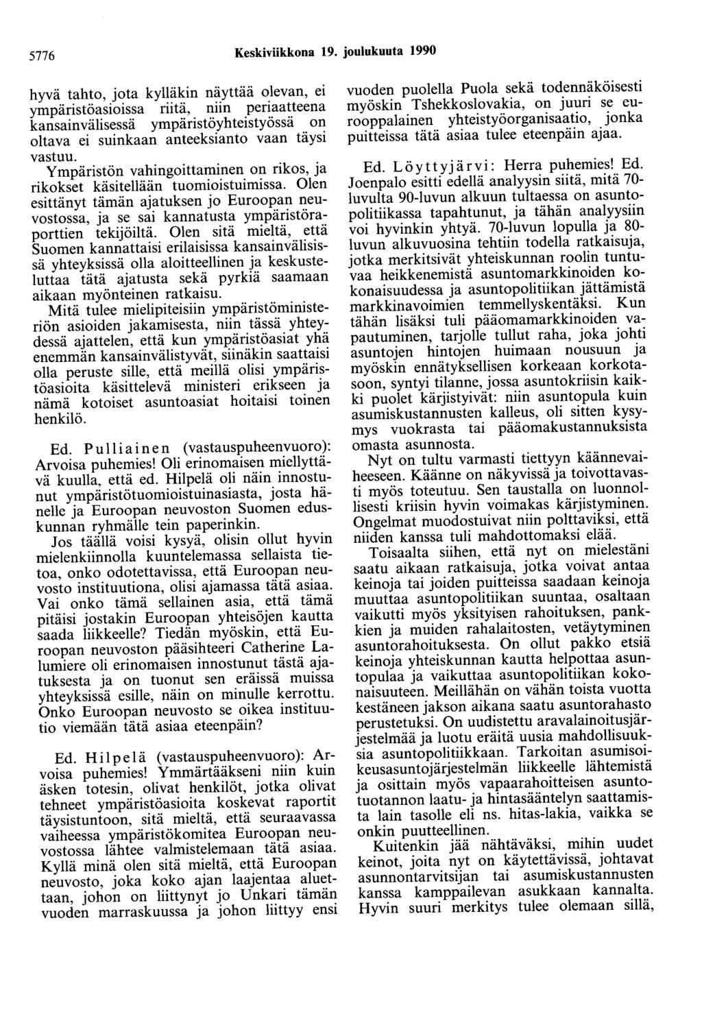 5776 Keskiviikkona 19.