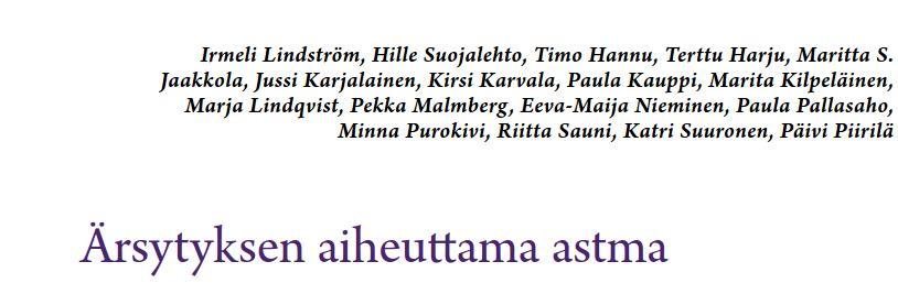 Ammattikeuhkosairauksien asiantuntijaryhmä (AKAR)