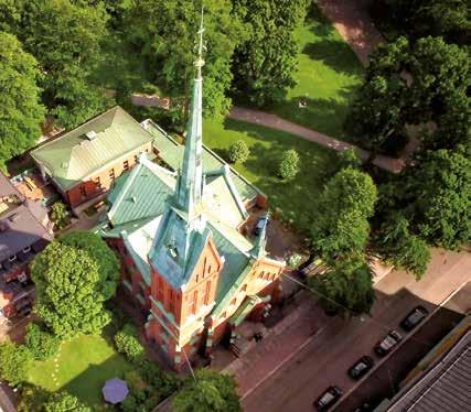 Helsingin saksalainen kirkko TEKSTI MATTI FISCHER Varastojen, kalastusveneiden ja yleisen saunan väliin rakennettiin 150 vuotta sitten Tähtitorninmäelle Helsingin saksalainen kirkko.