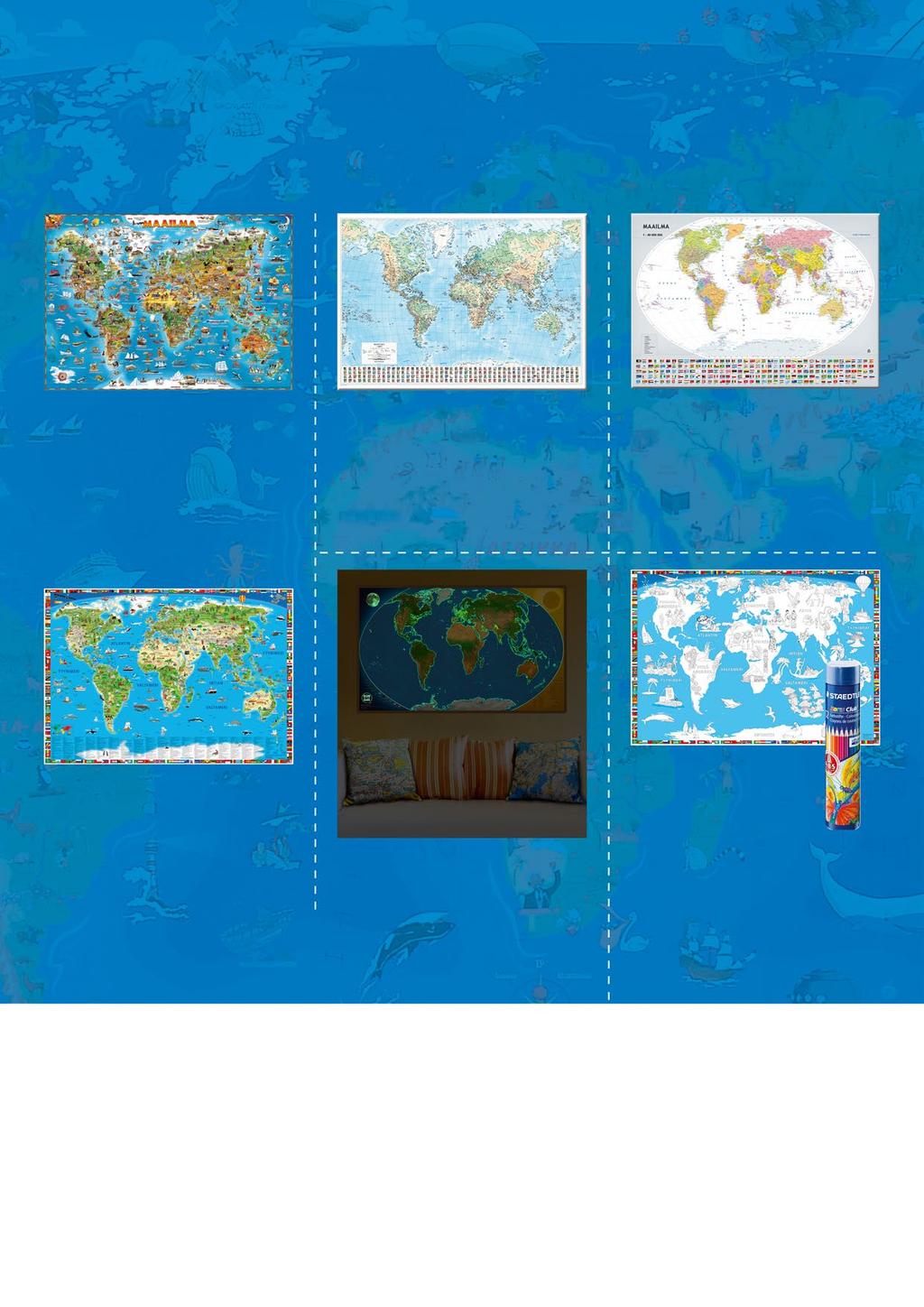 Seinäkartat 24 Seinäkartoilla maailma järjestykseen Karttakeskuksen valikoimissa on runsaasti seinäkarttoja sekä Suomesta että maailmalta.