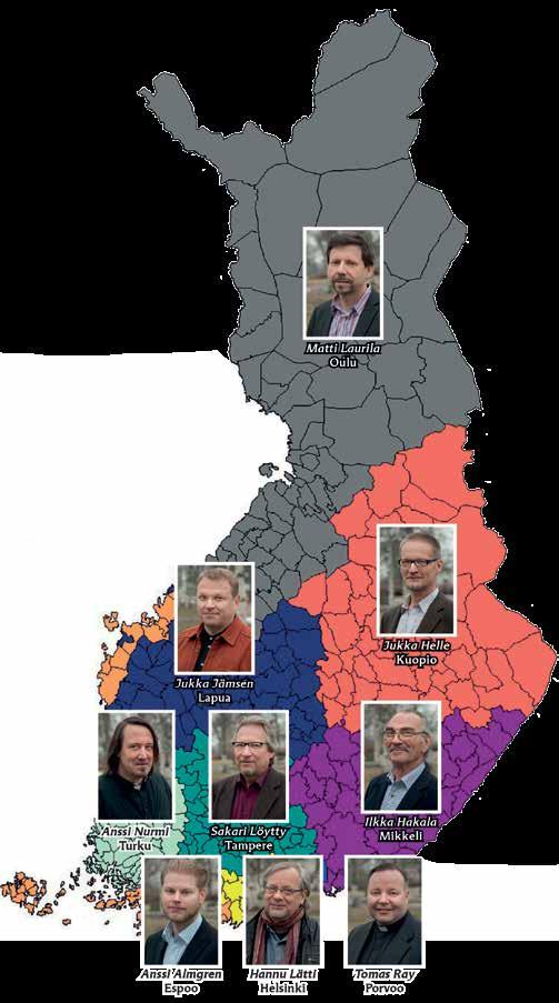 Tervetuloa töihin! Uudet kansainvälisen työn hiippakuntasihteerit 2014 Hiippakunnat ovat valinneet uudet kansainvälisen työn hiippakuntasihteerit.