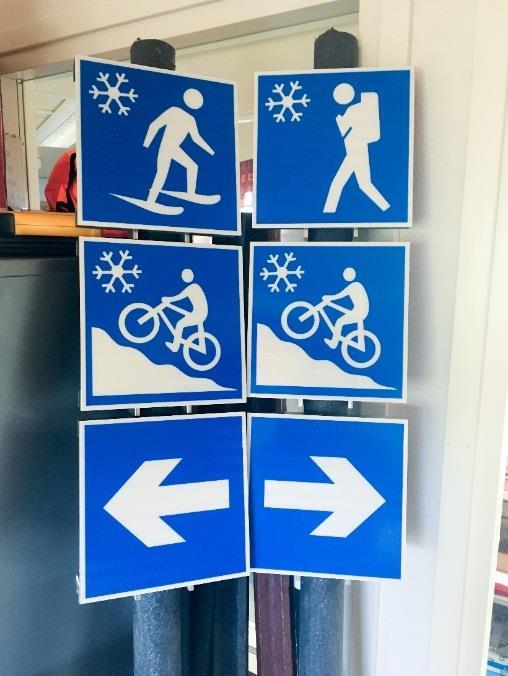 Määrätty kulkusuunta ja kielletty kulkusuunta: esim.