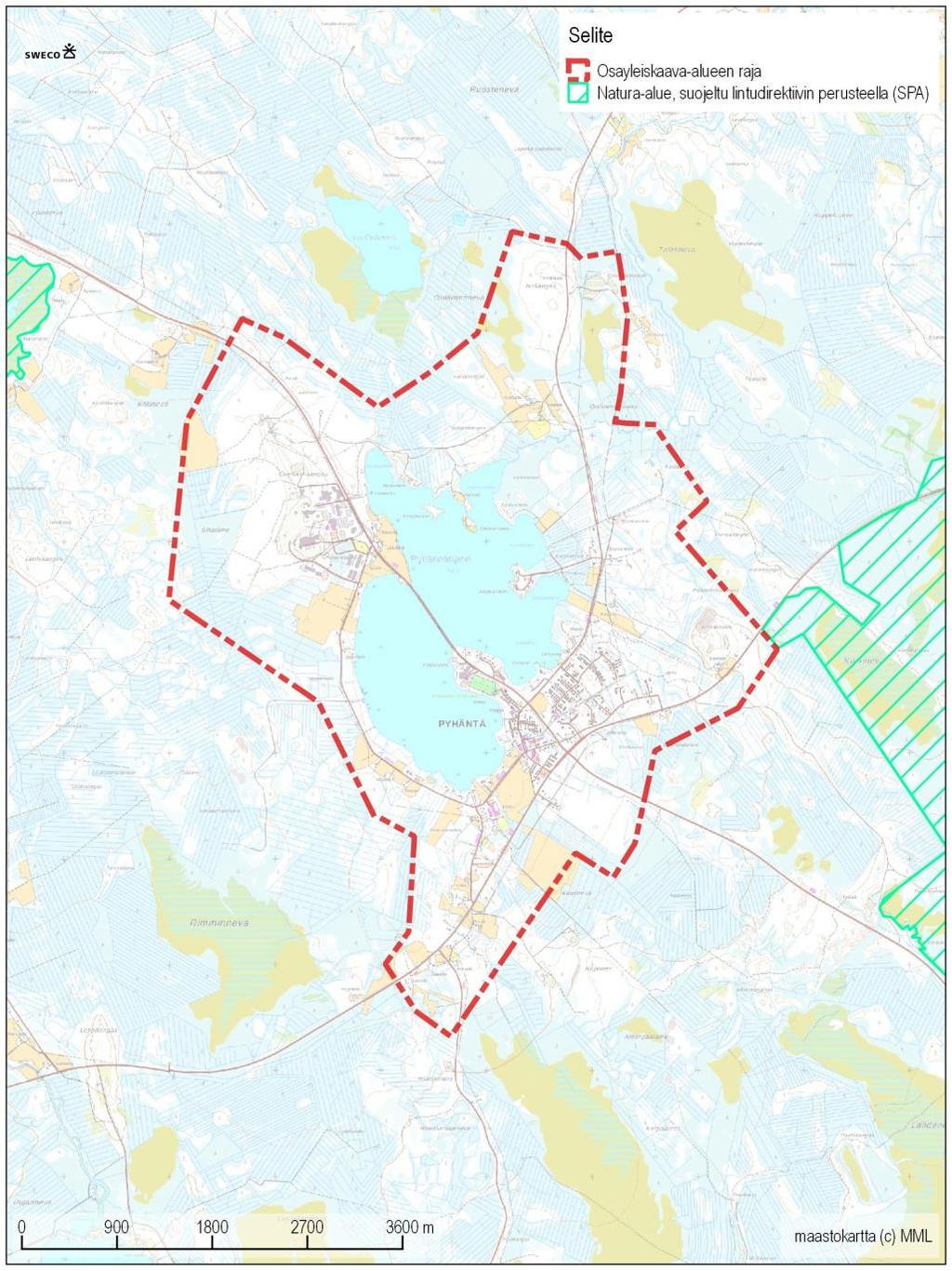 tella arvioida olevan tärkeä osa Natura-alueella elävien Natura-alueen suojeluperusteisten lintulajien elinpiiriä. Kuva 3.