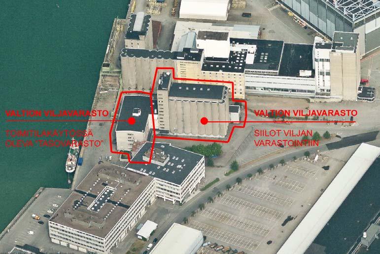 HELSINGIN KAUPUNKI 11 (12) Osayleiskaava ei estä viljanvarastointitoiminnan siirtämistä ja rakennuksen käyttötarkoituksen muuttamista toiseen käyttöön.
