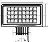 FLOOD Laaja 120 TEOREETTINEN 500 lm IP68 TODELLINEN 456 lm 8,6 Grms LED 32 kpl EMC CISPR 25 Class 3 12-32V DC AR-hyväksyntä peruutusvaloksi 86mm 86mm 48mm 81mm Saatavilla olevat värit.