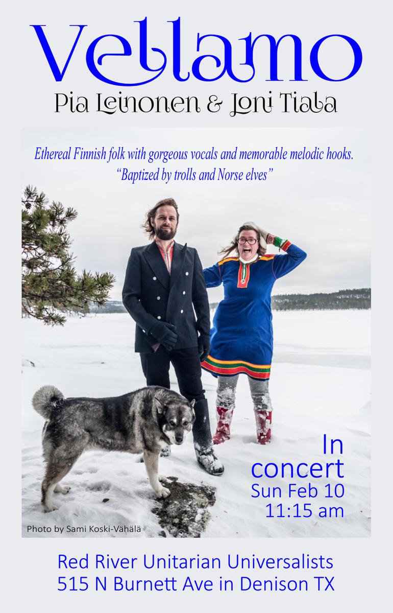 Suomalainen modernin kansanmusiikin konsertti Vellamo Winter Trails 2019 - Tour 10.2. klo 11.