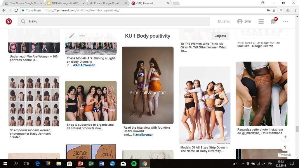 Some-ilmiö: Body positivity Tämä työ sai minut jotenkin erittäin iloseksi. Jotenkin kuin näki niin paljon niin kauniita ihmisiä.