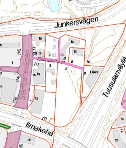 Osallistumis- ja arviointisuunnitelma nro 0521100 26.7.2018 sivu 3 Maanomistus Alue on pääasiassa yksityisten maanomistajien omistuksessa.