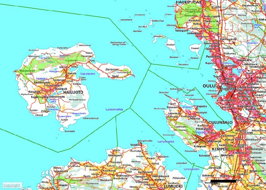 -77- Kuva 54. Hiekka- ja soramuodostumat (vihreällä) suunnitellun tuulipuiston läheisyydessä (www.geo.fi). 5.2.
