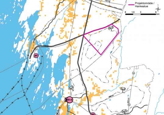 6(19) Vaikutukset maankäyttöön Hankealue on suurelta osin metsämaata sekä puustoista suota.