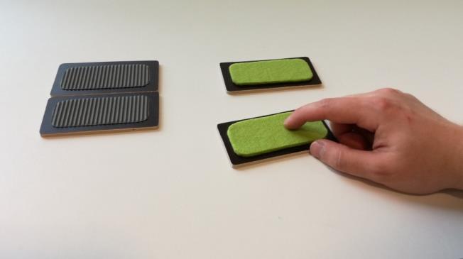 Tässä harjoitteessa tehtävänäsi on tunnustella tuntopalikoissa olevia erilaisia materiaaleja ja löytää samanlaiset palikat Harjoitteen tekemiseen tarvitset: Tuntopalikat Ohjeet: 11.