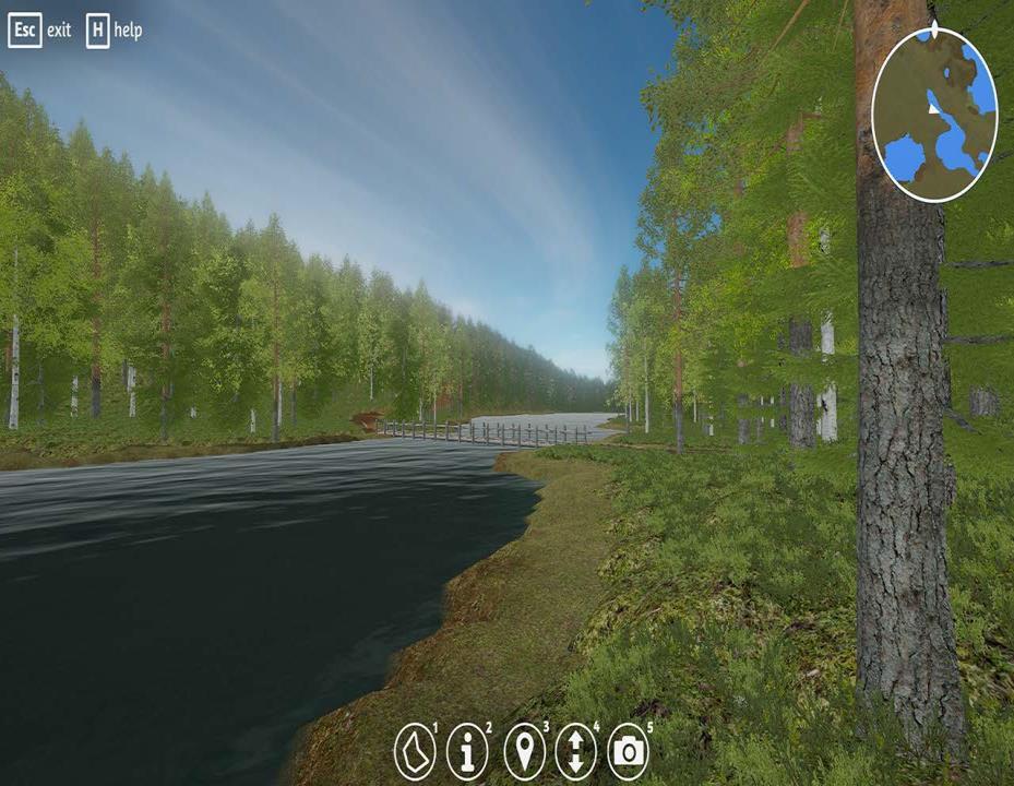 VIRTUAALIMETSÄ (EAKR 2014 - ), Virtuaalinen metsätalouden oppimisympäristö, jolla voidaan visualisoida laajoja