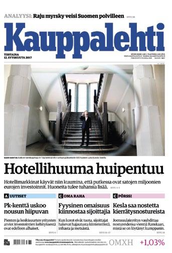 KAUPPALEHTI Johtajien oma rekrytointimedia Printin aikataulu rekrytointi-ilmoituksille Ilmestyy Aineisto Varaus Joka keskiviikko maanantai klo 14 perjantai klo 16 KAUPPALEHTI on monikanavainen