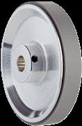 ristirihlauspinnalla umpiakselille 10 mm, kehä 200 mm BEF-MR10200AK 4084737 Alumiininen mittauspyörä