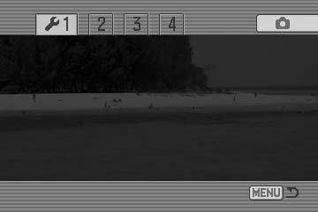 Transfer mode Date/Time set Video output Language Monitor EVF Kirkkauden säätö on 11-portainen. Säädä kirkkaus vasen/oikea-näppäimillä. Monitori säätyy vastavasti.