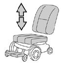 Säädöt tulee siksi tehdä vain pyörätuolin ollessa vaakasuoralla alustalla. Säädöt koskevat pyörätuolin liikkuvia ja/tai pyöriviä osia.