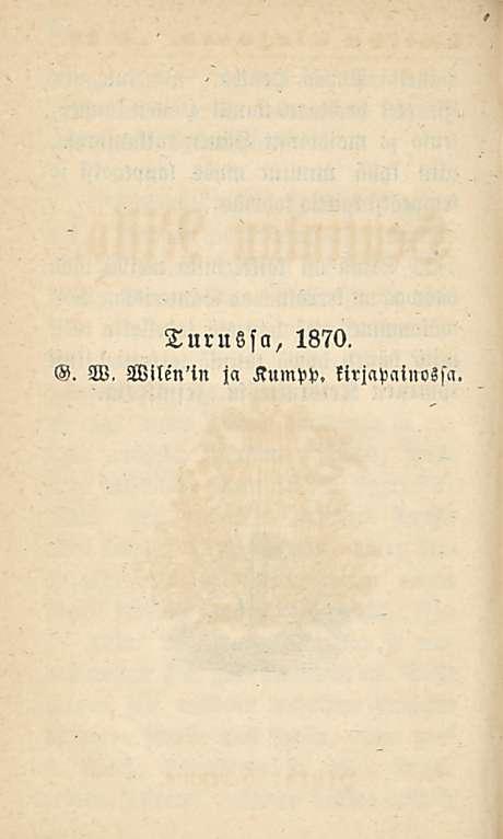 Turussa, 1870. G, W, W!