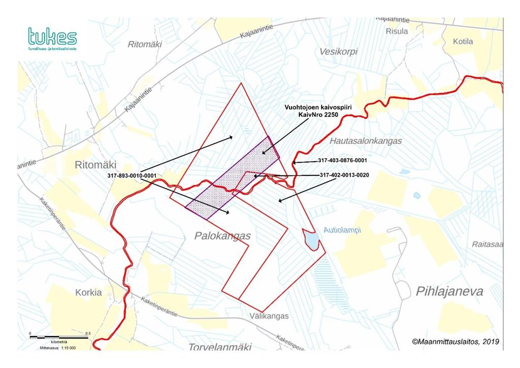 KaivNro 2250 sijainti ja