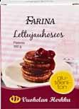 Lettujauhoseos G L M S K H Pakkauksessa 2 annospussia. Toimii myös ilman kananmunaa. Ainesosat: Riisijauho, sokeri, suola, sakeuttamisaine (E 466).