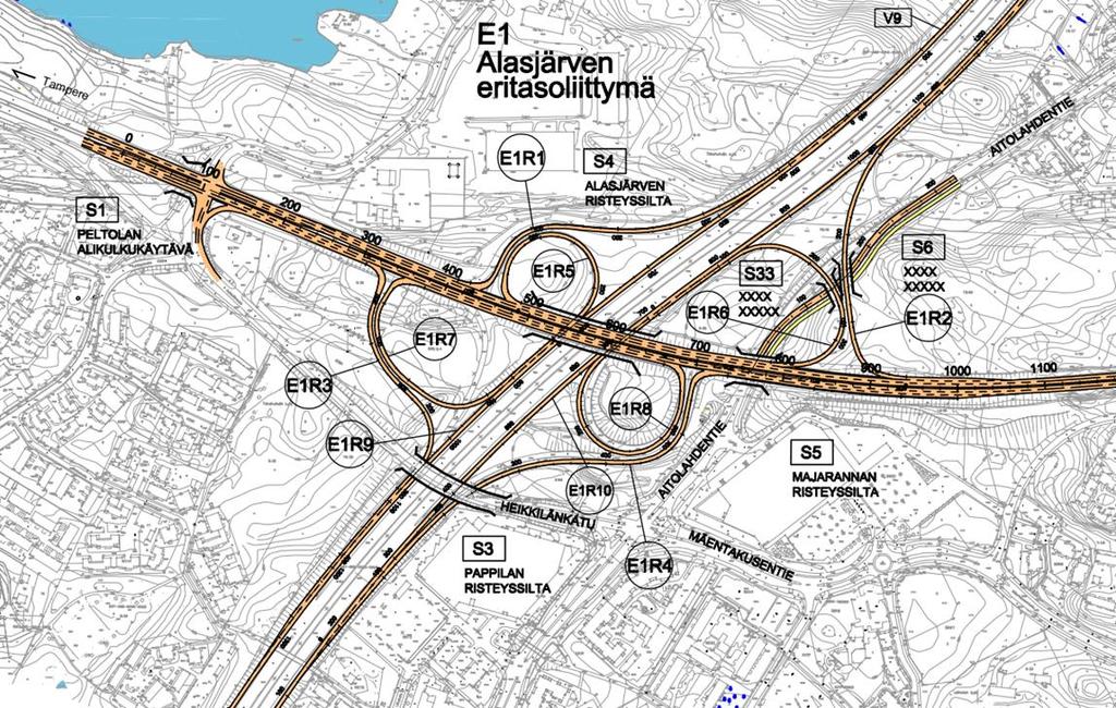 Kaikki liittymät ovat tässä vaihtoehdossa suuntaisliittymiä. Heikkilänkadun/Niihamankadun ja valtatien 12 liittymä on eritasoliittymä kuten vaihtoehdossa 1.