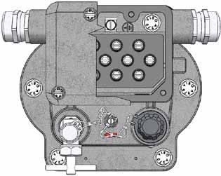 Elektromotoren und Gerätebau Barleben GmbH 2.4.2 Sähkökytkentä, jossa on yli 8 läpivientiä Buchholz-releeseen voidaan asentaa monijohtoisia signaalijohtimia kaapeliläpiviennin kautta.