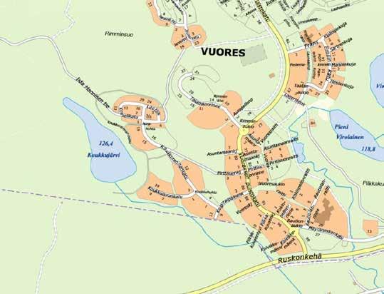 Taiteilijan näkemys Asuntojakauma Vuoreksen uistokatu 96:een valmistuu yhteensä 58 vuokra-asuntoa.