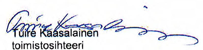 päätösliitteenä olevan lausunnon. Tampereen kaupunkiseudun kuntayhtymä, viranomaislautakunta, kunnanhallitus v~< G~' 1'1fJ )' U '"-.. :. _.