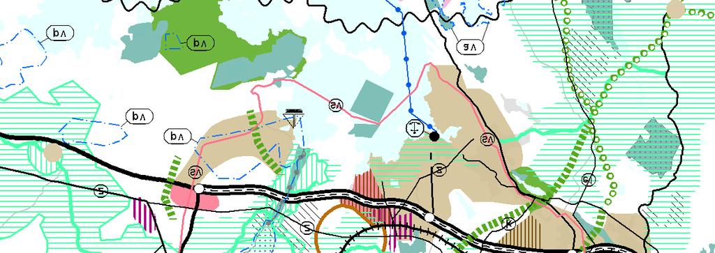 2006 Moottoriväylä Motorled 110 kv voimalinja 110 kv kraftledning Arvokas harjualue tai muu geologinen muodostuma Värdefull ås eller annan värdefull geologisk